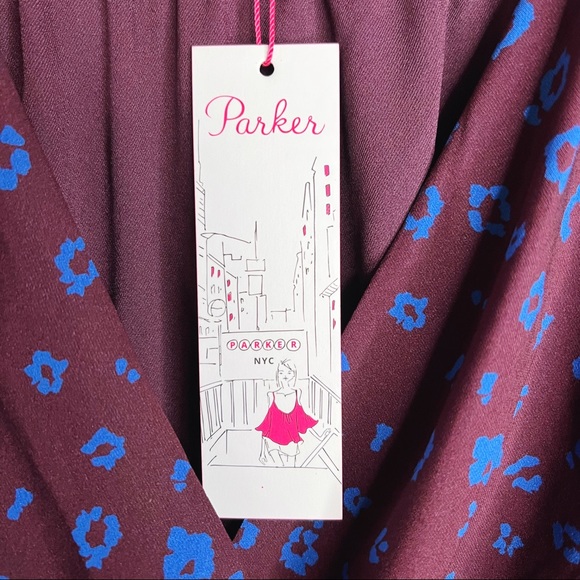 Parker Surplice Cobalt Purple Dress - Picture 9 of 12